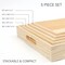 Wooden Serving Tray with Handles Dinner, Tea, Bar, Coffee, Breakfast